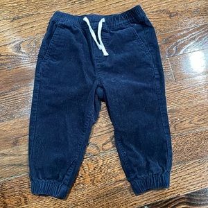 Janie and Jack boy corduroy drawstring joggers